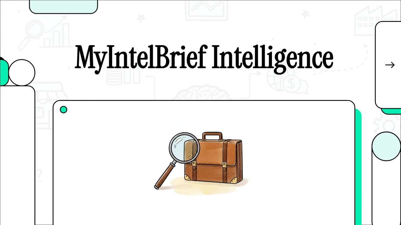 My Intel Brief product video
